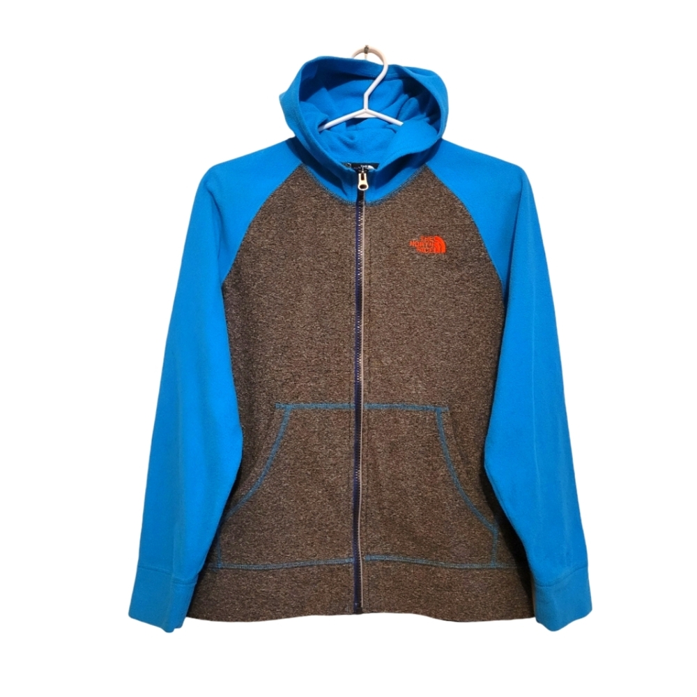 The North Face fleece hooded jacket, youth kids L (14/16) boy
